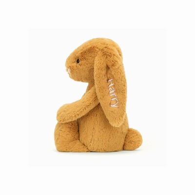 Jellycat Bashful Golden Bunny Medium USA | 23845OJDV